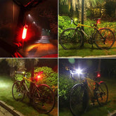 Bicycle Rear Lights USB Rechargeable Bike Tail Light Cycling Taillights Flashing 4 Modes for Night Riding Bike Light Back Lamp